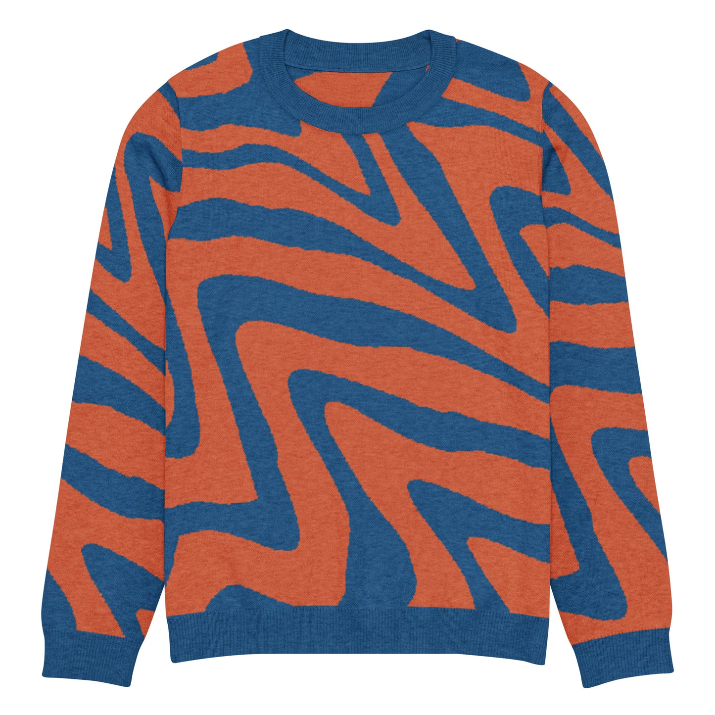 Oh Shiz! Knitted Sweater (Blue Trim)