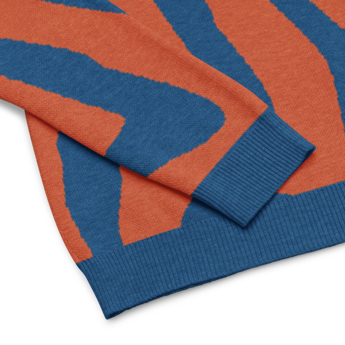 Oh Shiz! Knitted Sweater (Blue Trim)