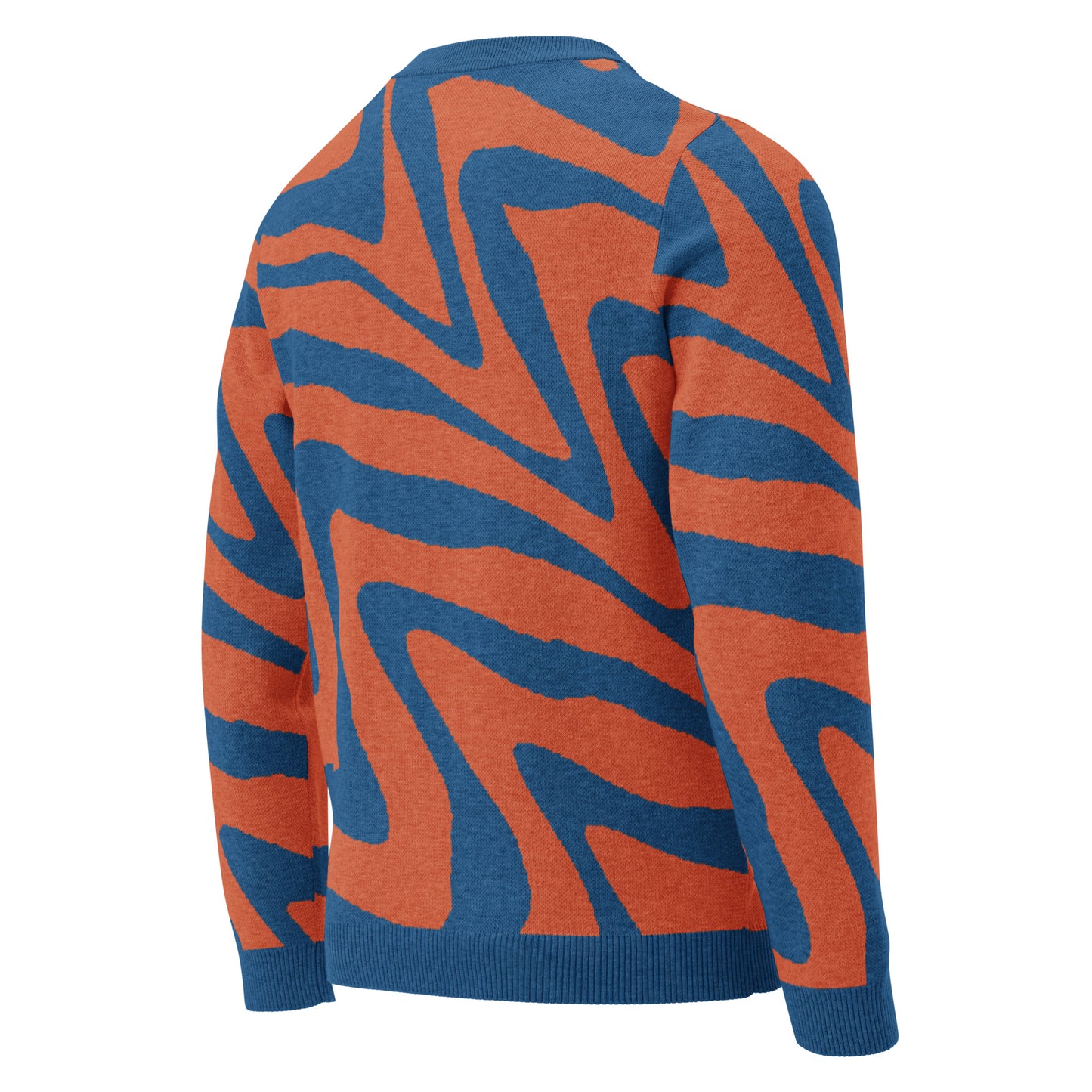 Oh Shiz! Knitted Sweater (Blue Trim)