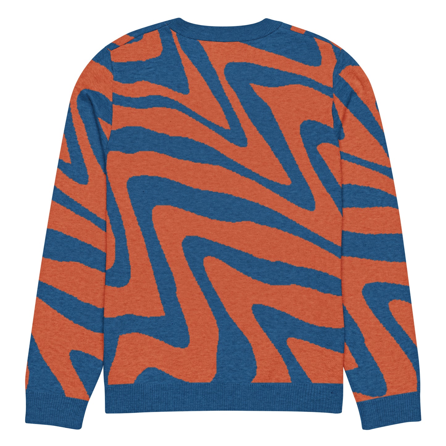 Oh Shiz! Knitted Sweater (Blue Trim)