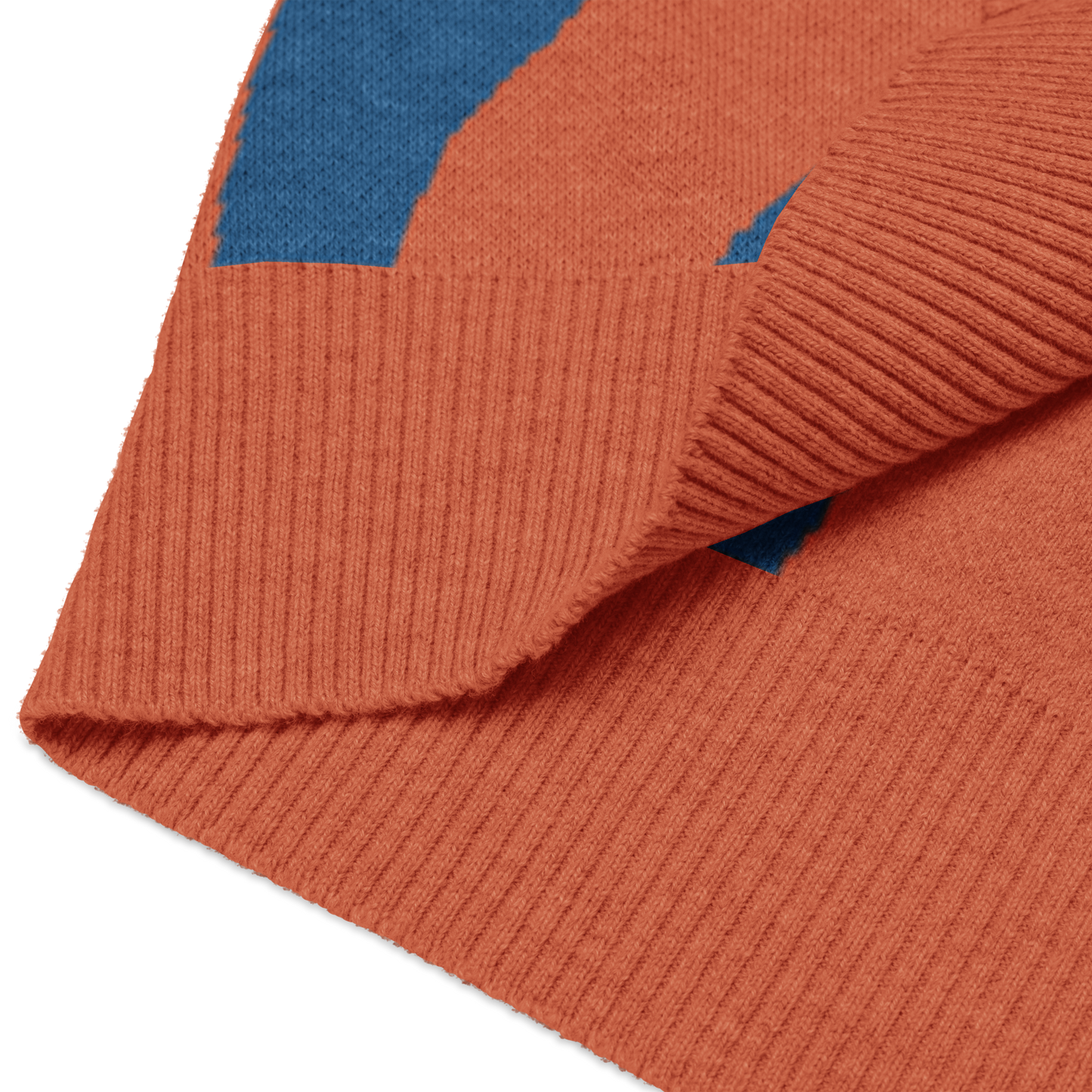 Oh Shiz! Knitted Sweater Vest (Orange Trim)