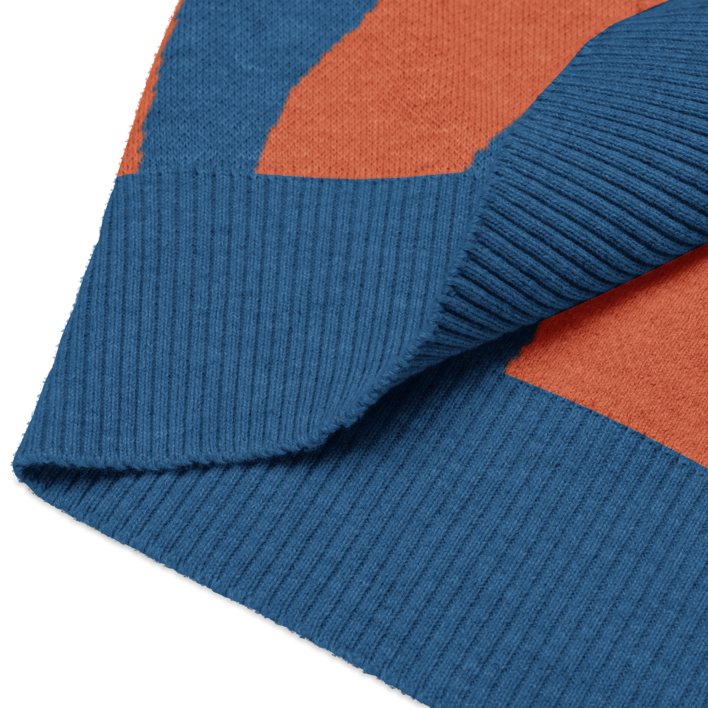 Oh Shiz! Knitted Sweater Vest (Blue Trim)
