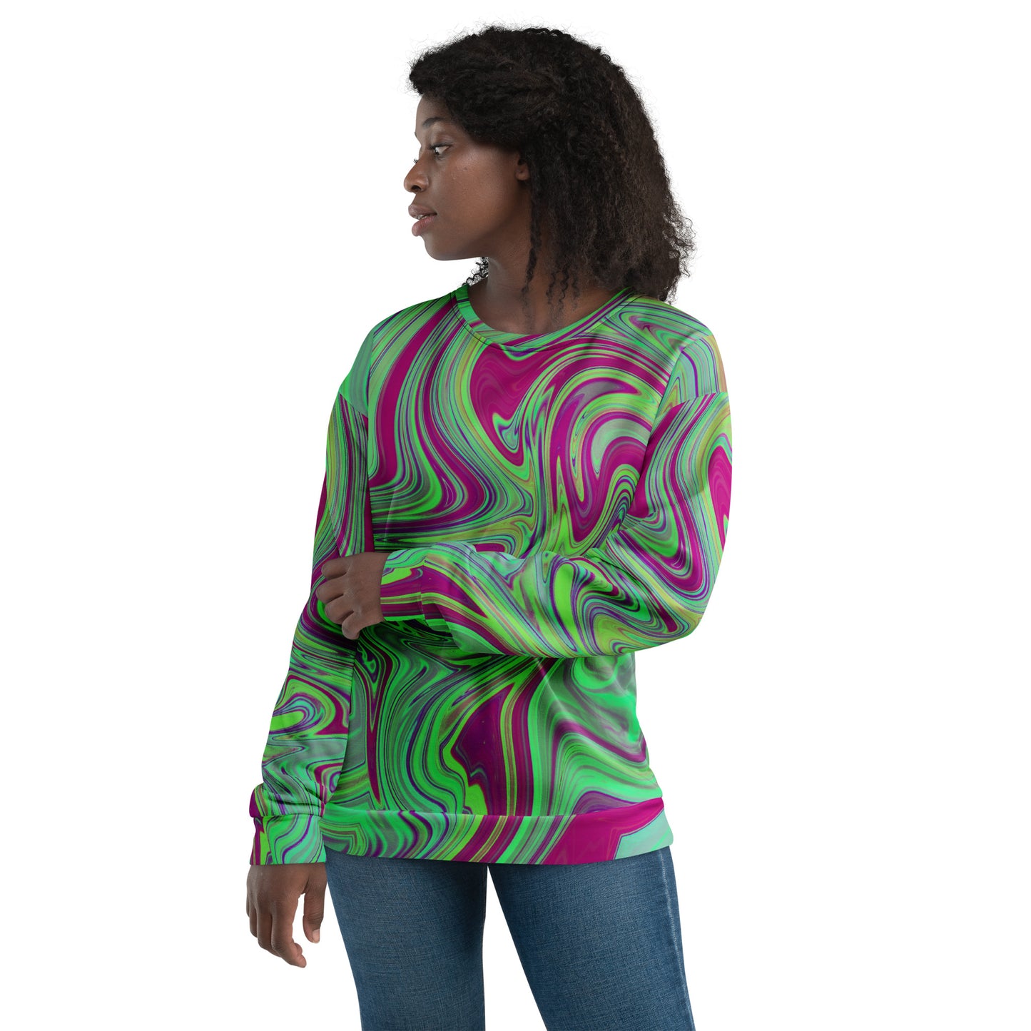 Knee On Swirl Sweatshirt