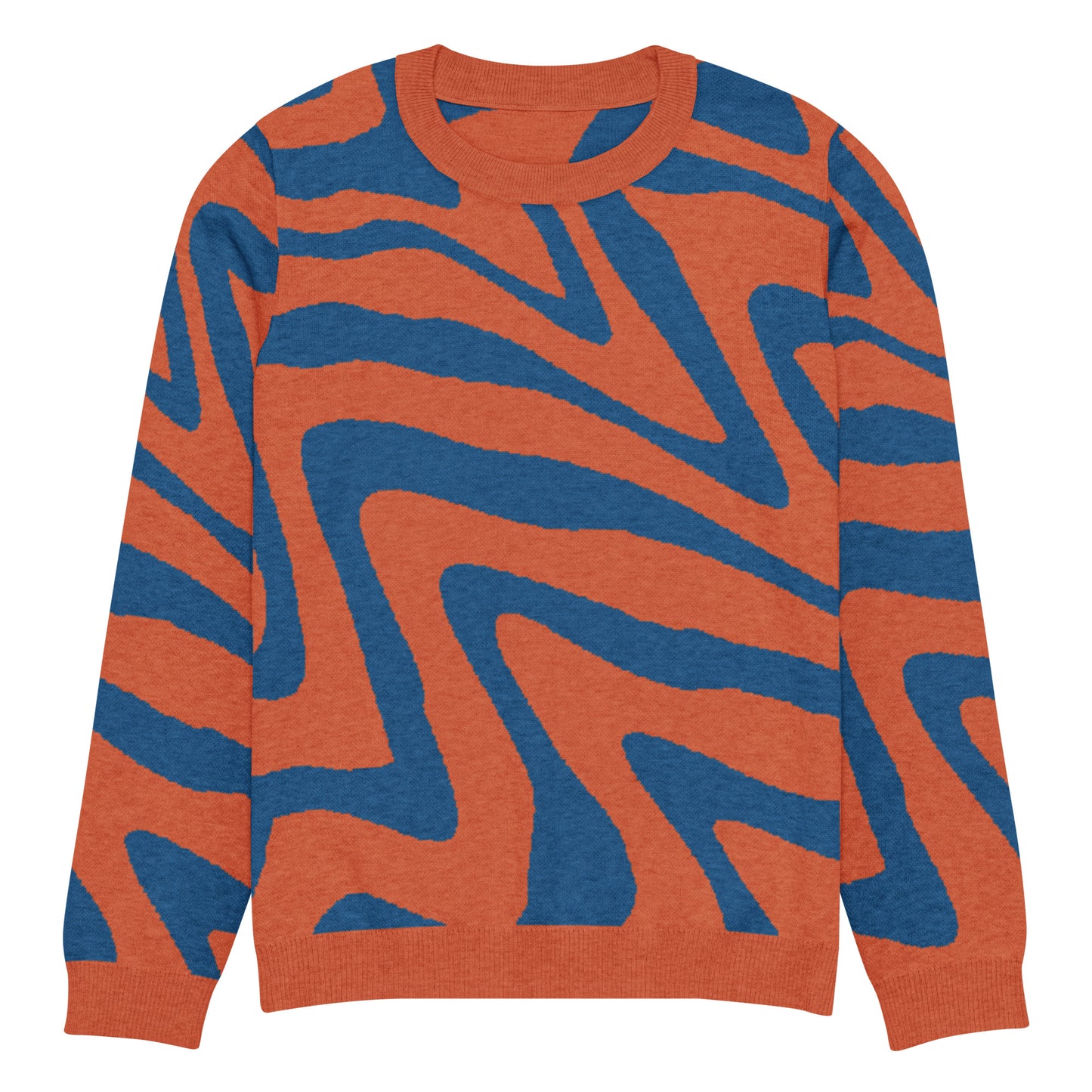 Oh Shiz! Knitted Sweater (Orange Trim)