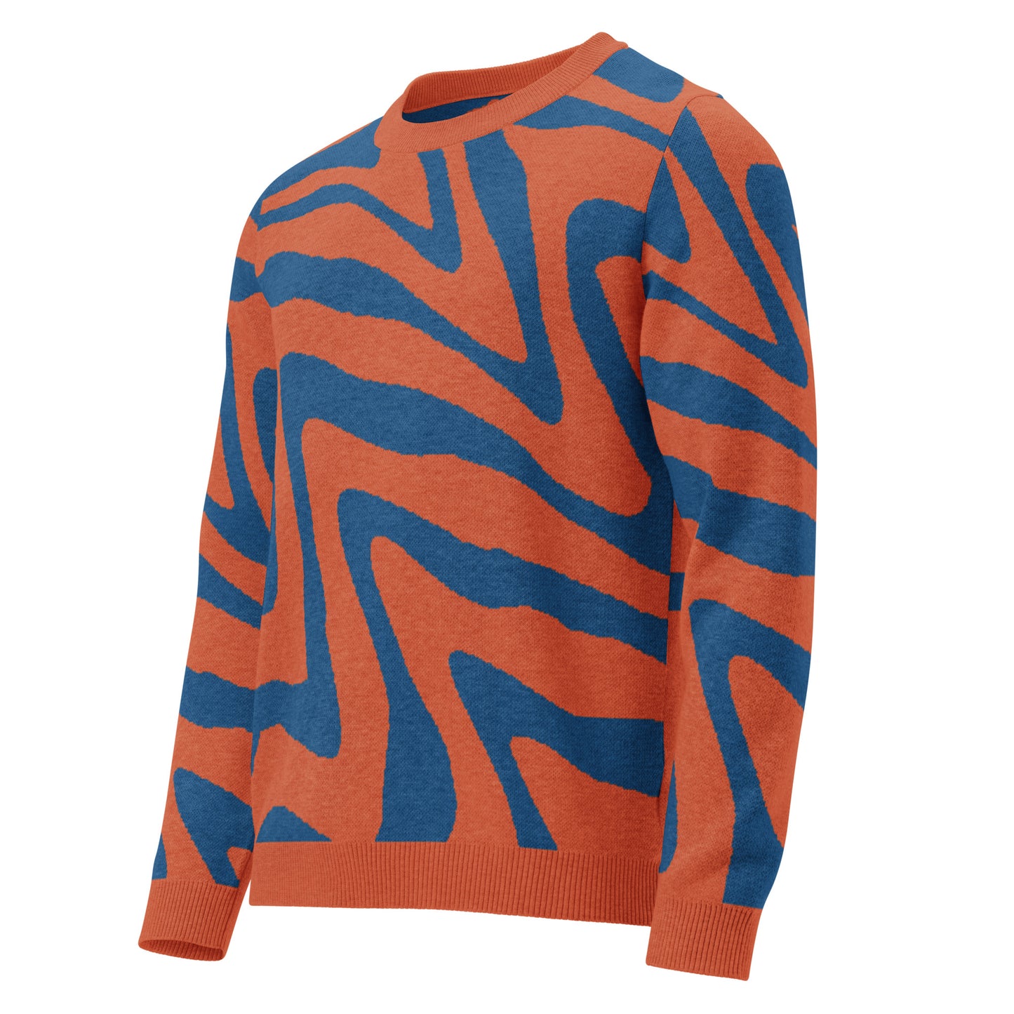 Oh Shiz! Knitted Sweater (Orange Trim)