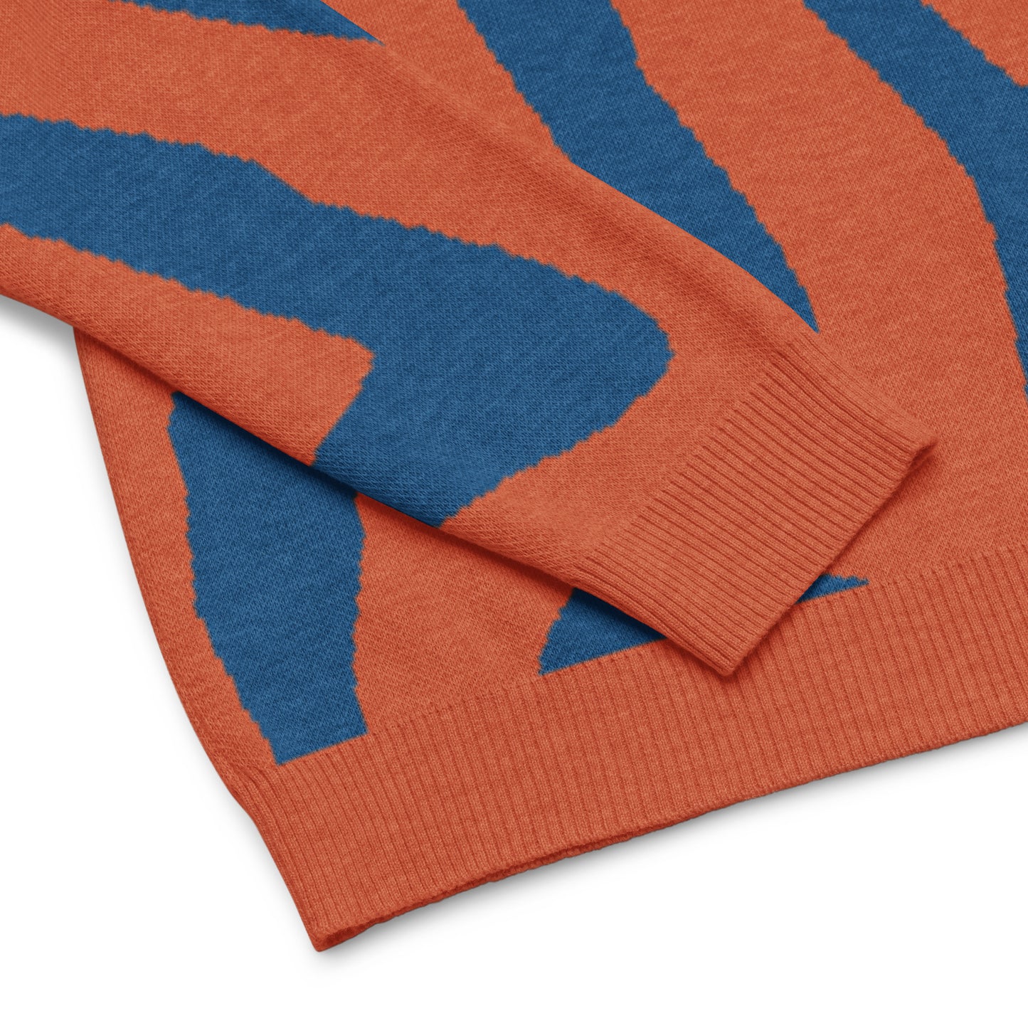 Oh Shiz! Knitted Sweater (Orange Trim)