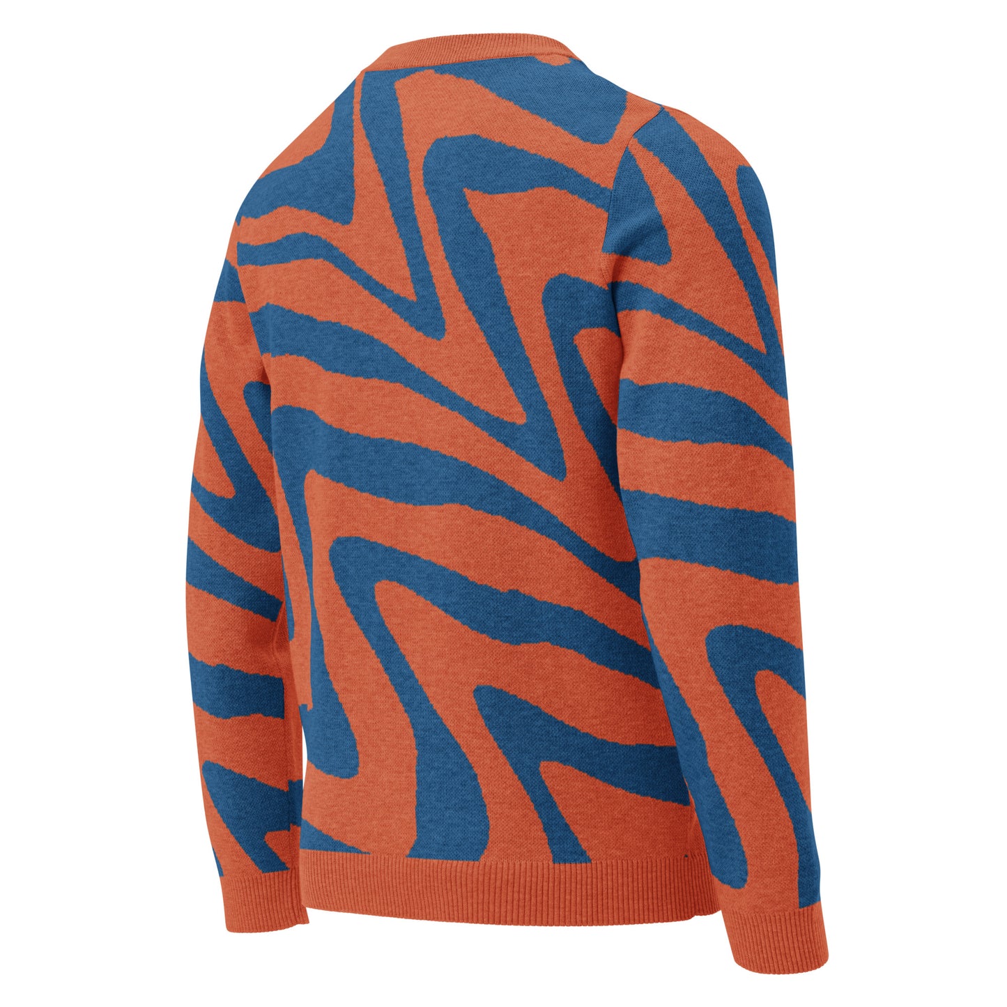 Oh Shiz! Knitted Sweater (Orange Trim)